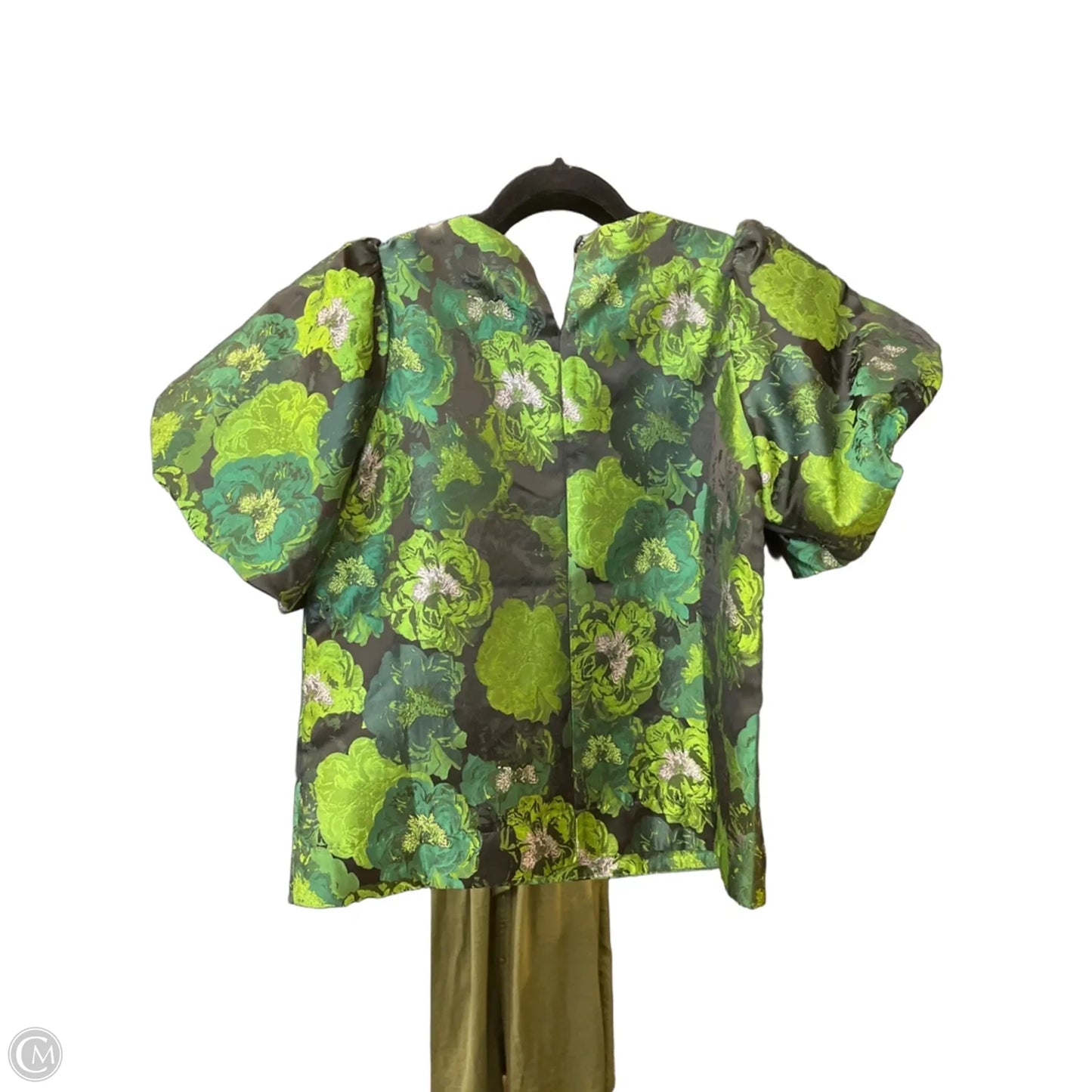 Blouse Short Sleeve By Pomander Place In Green, Size: S