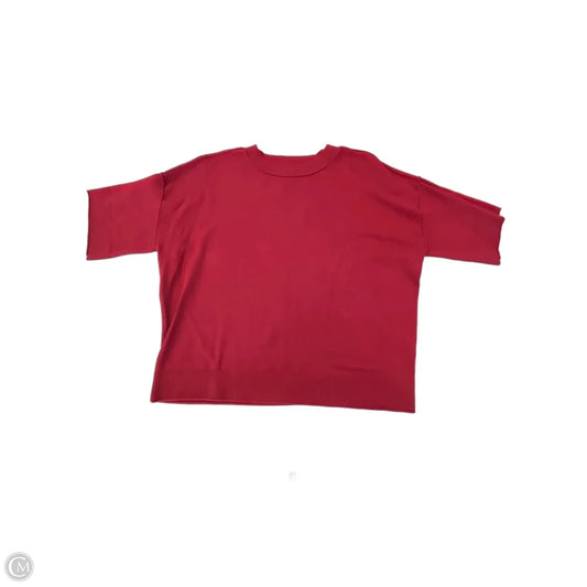 Sweater Short Sleeve By Cyrus In Red, Size: S