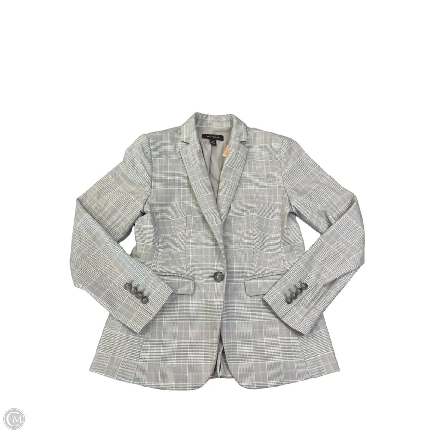 Blazer By Ann Taylor In Plaid Pattern, Size: Xxsp