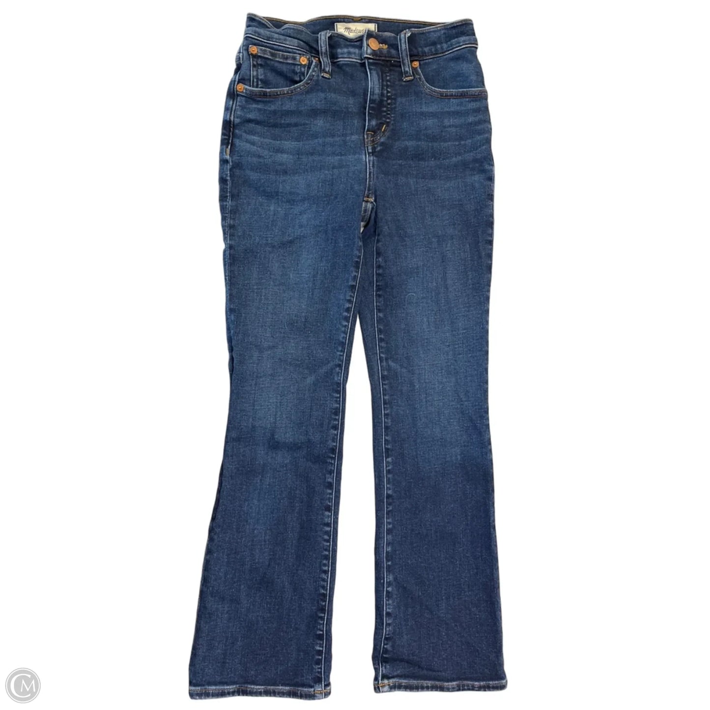Jeans Boot Cut By Madewell In Blue Denim, Size: 00