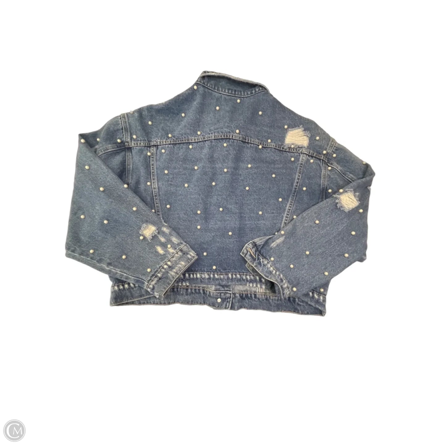 Jacket Denim By City Chic In Blue Denim, Size: L