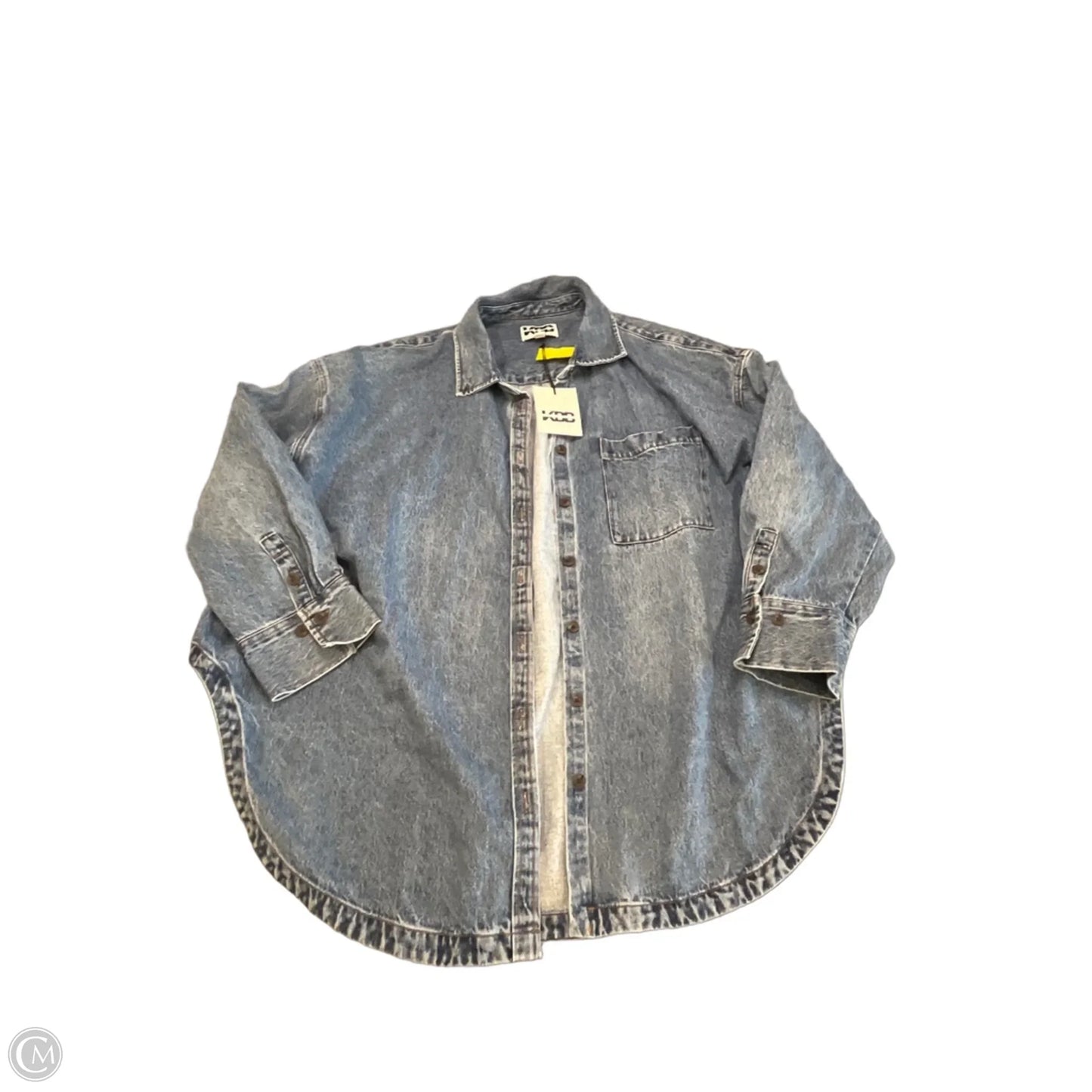 Jacket Denim By Clothes Mentor In Blue Denim, Size: 2x