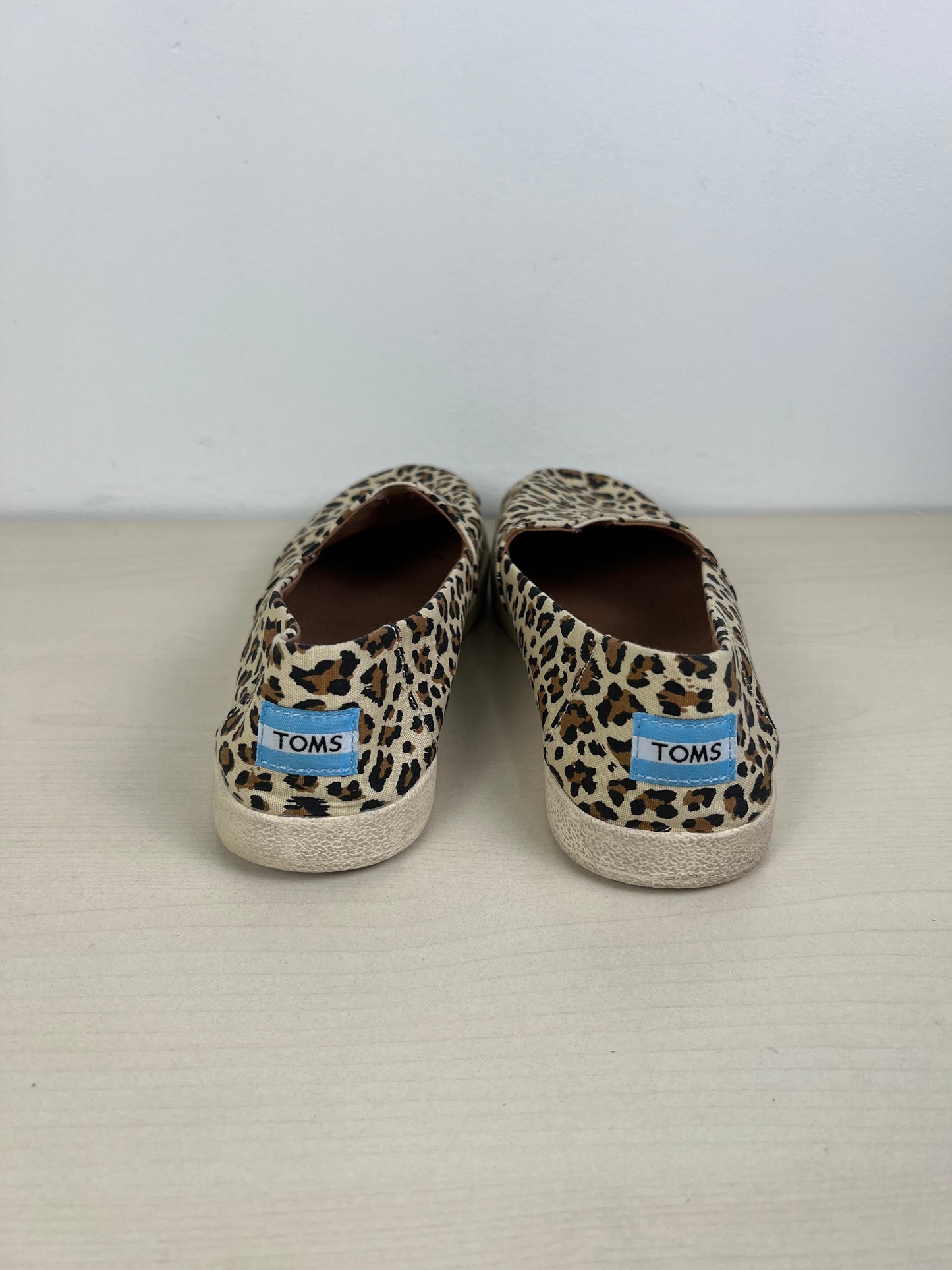 Leopard Print Shoes Flats Toms, Size 8.5