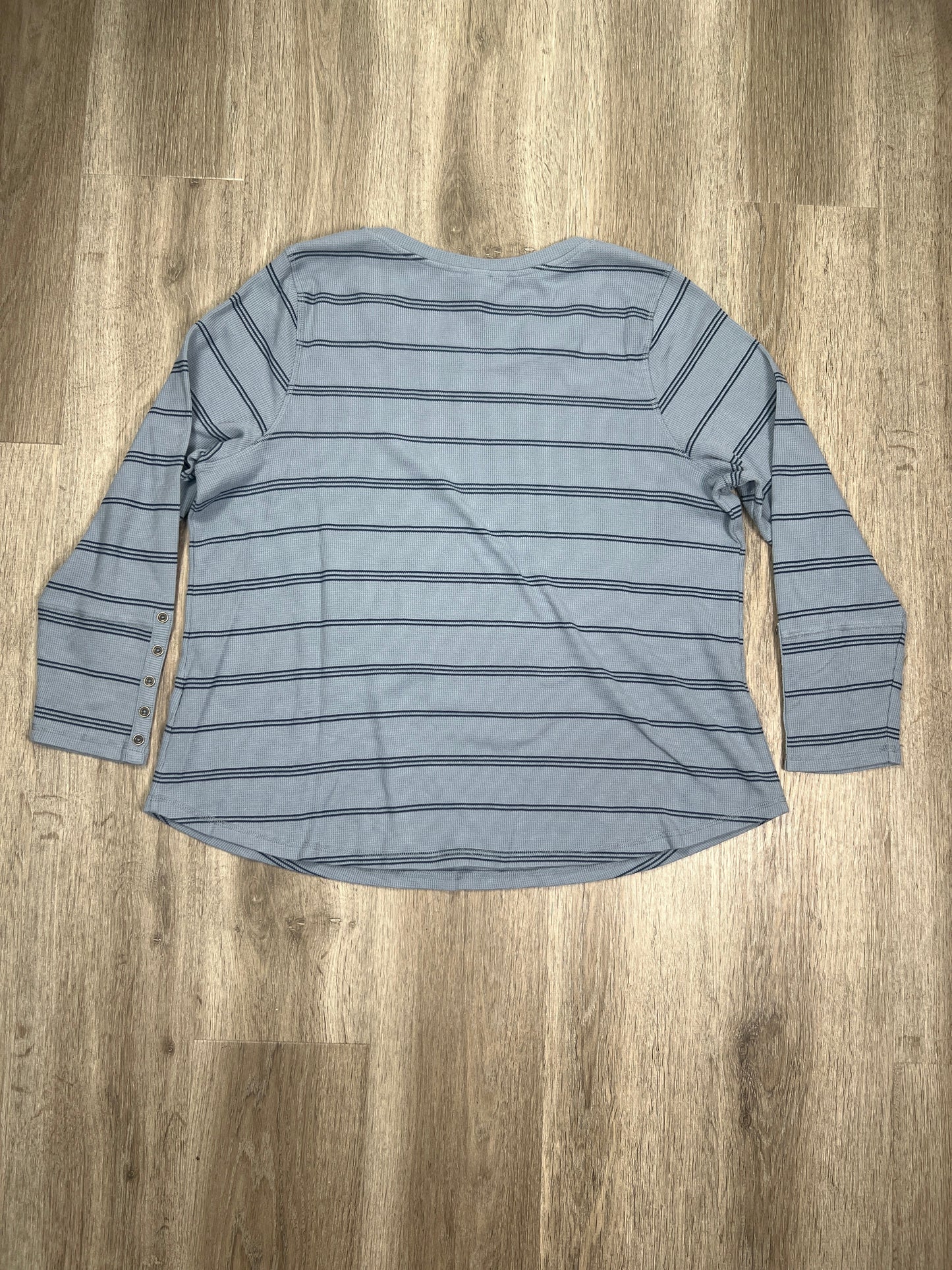 Navy Top Long Sleeve Cj Banks, Size 2x