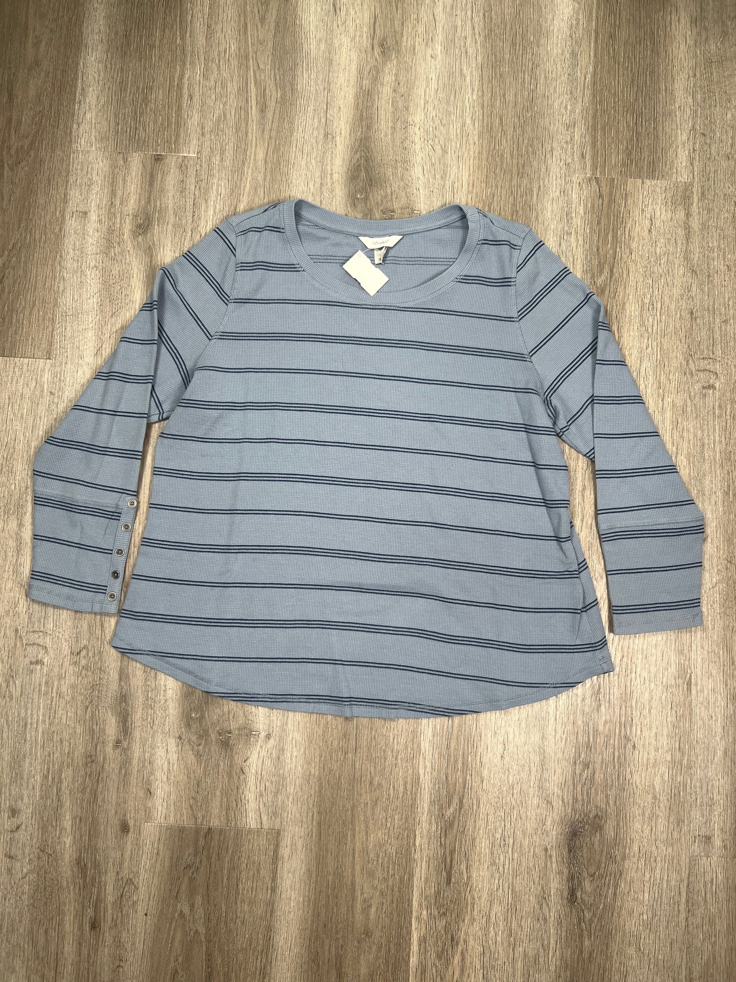 Navy Top Long Sleeve Cj Banks, Size 2x