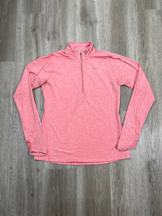 Athletic Jacket By Nike Apparel In Pink, Size: M