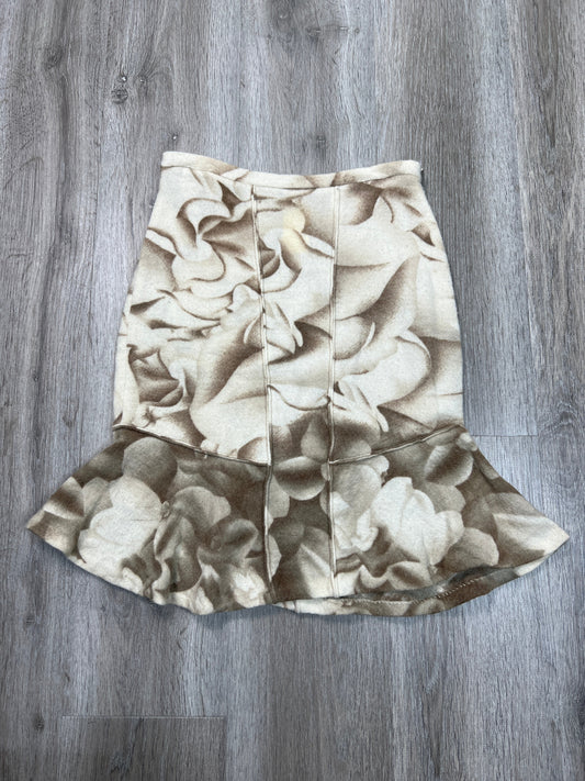 Skirt Midi By Moth In Brown & Cream, Size: Xs