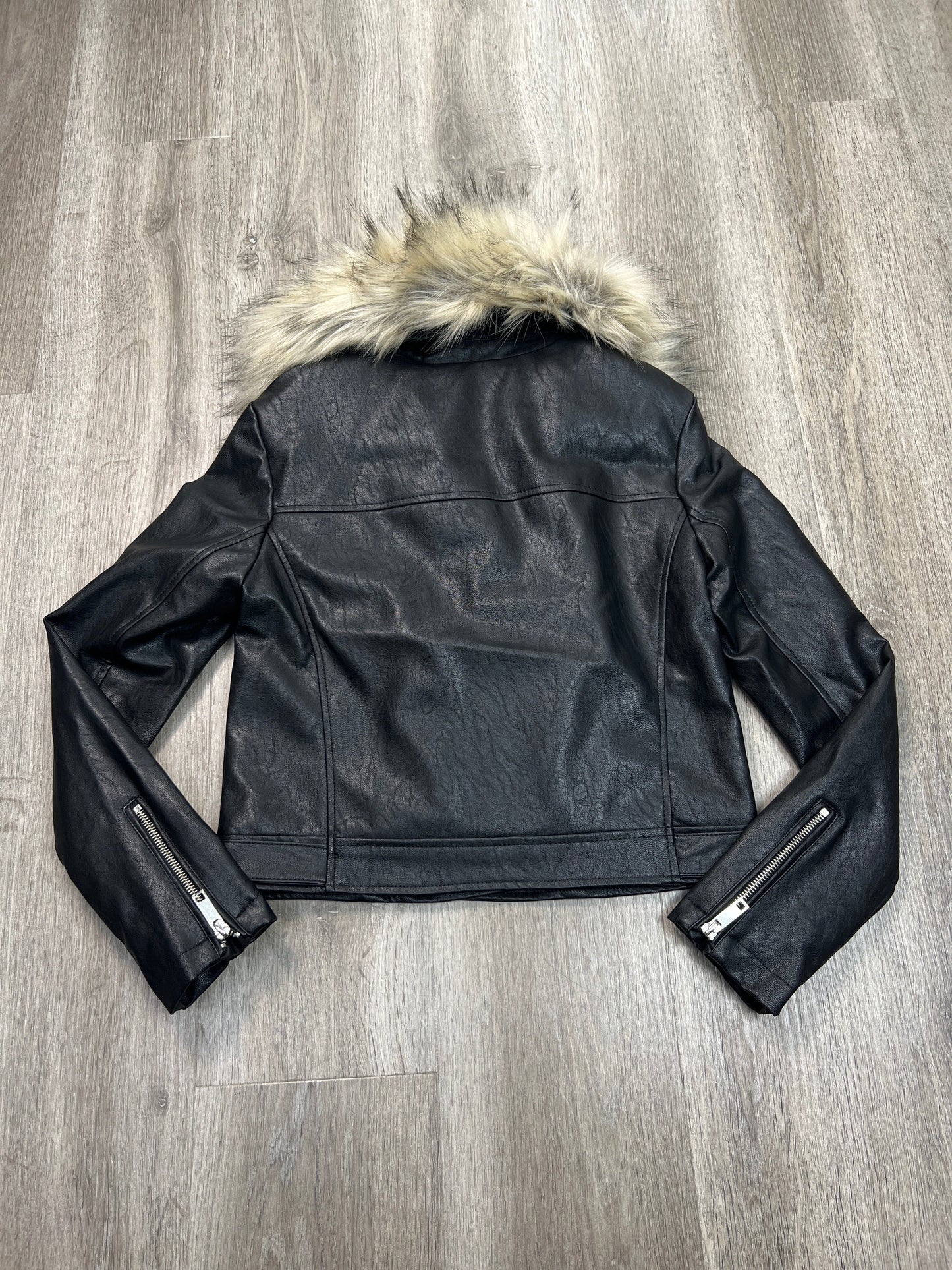 Jacket Moto By Forever 21 In Black, Size: S