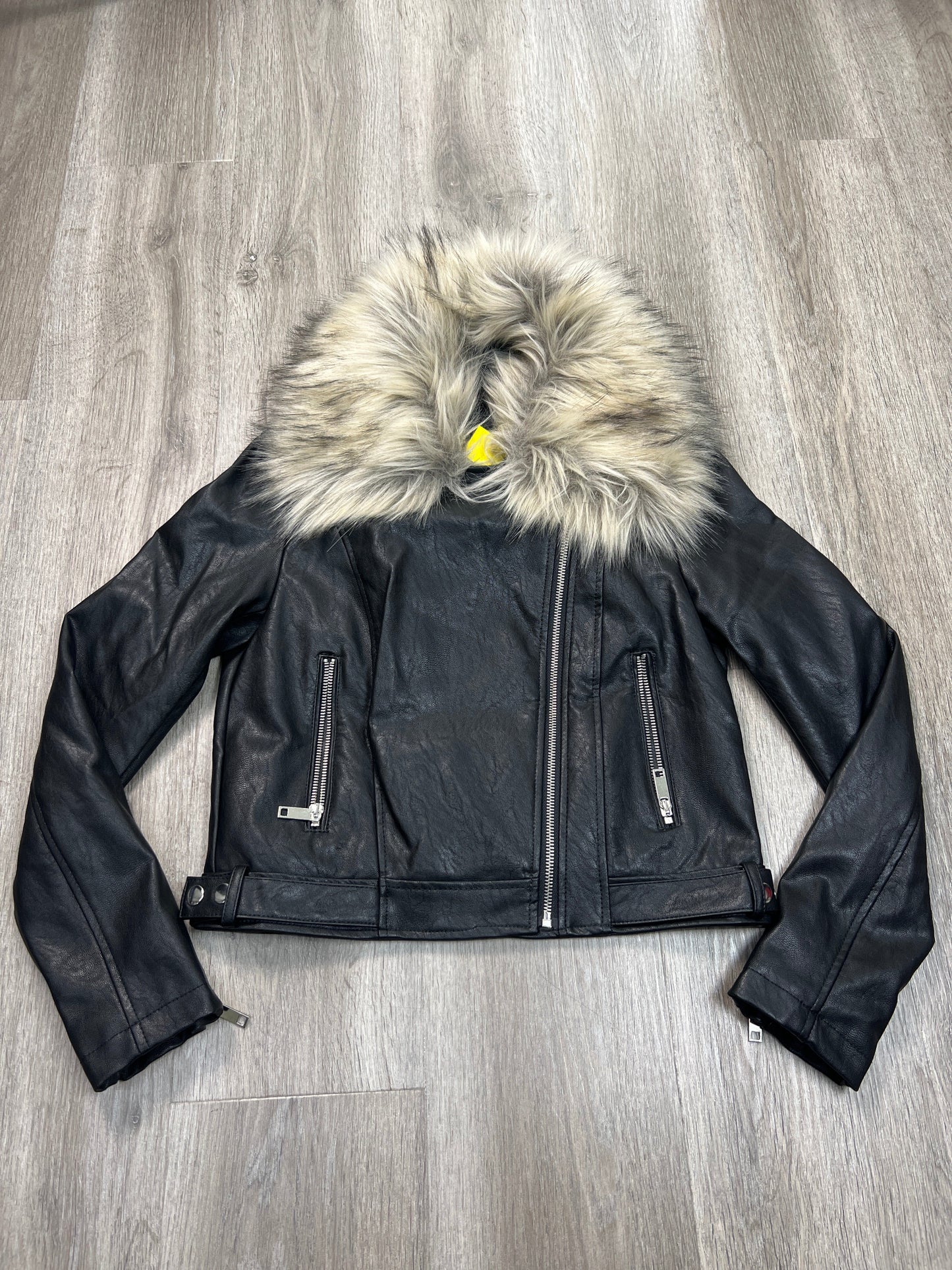 Jacket Moto By Forever 21 In Black, Size: S