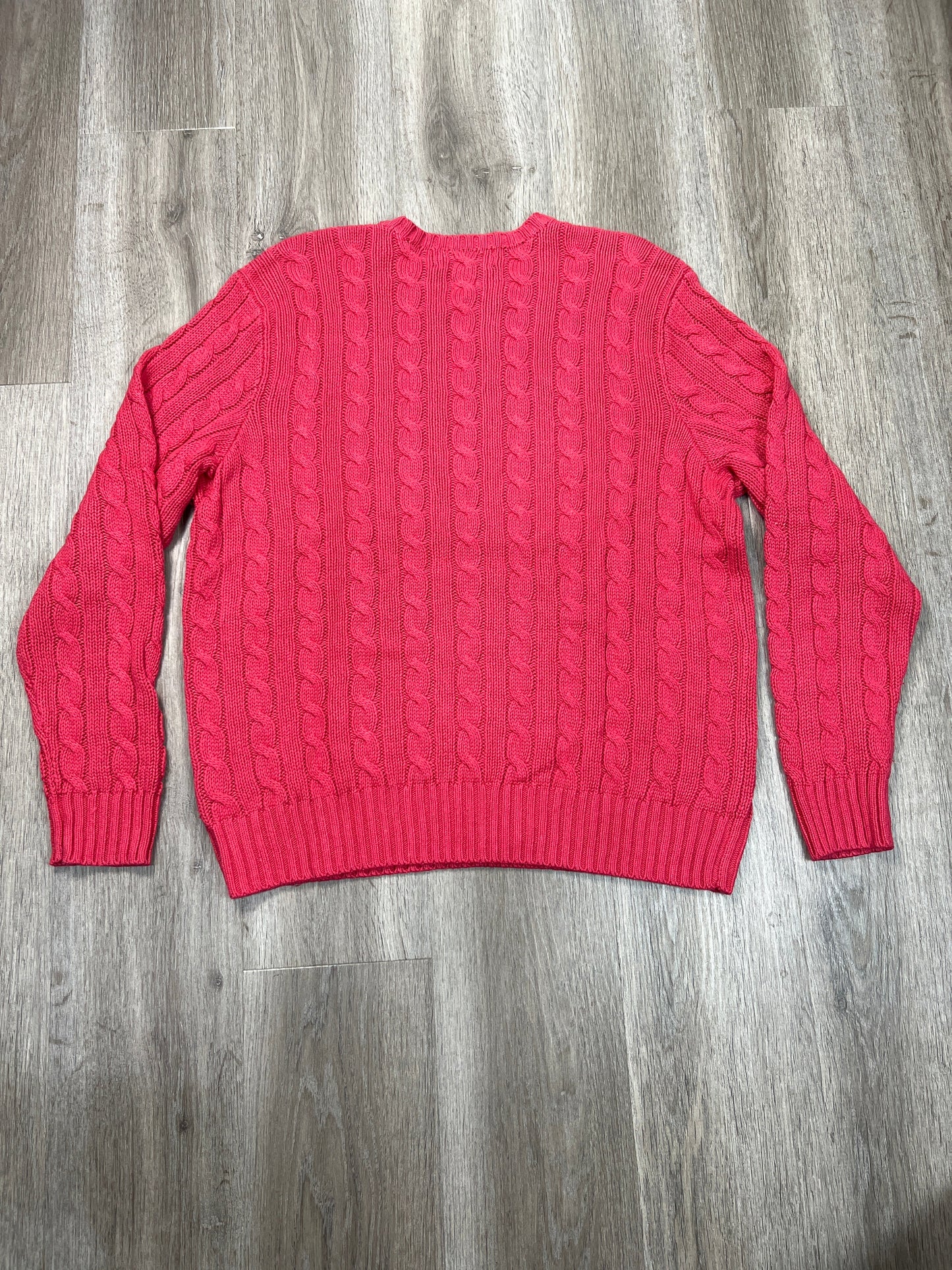 Sweater By Polo Ralph Lauren In Pink, Size: Xl