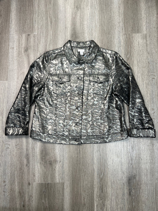 Jacket Other By Chicos In Gold, Size: Xl