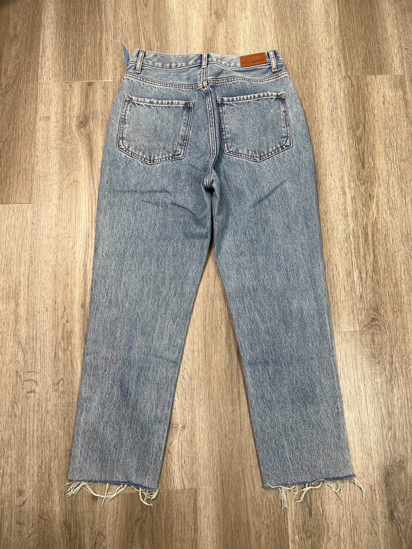 Jeans Boyfriend By Express In Blue Denim, Size: 4