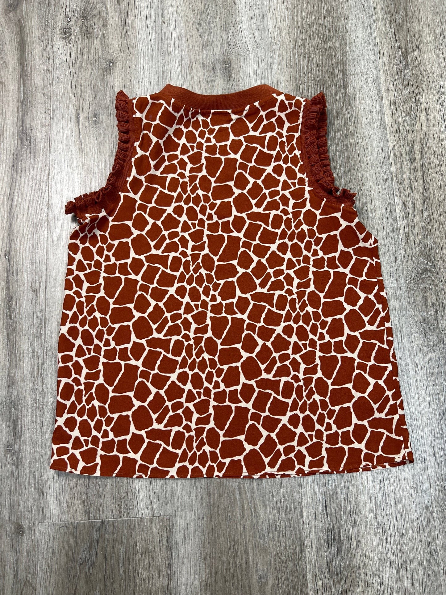 Top Sleeveless By Ann Taylor In Animal Print, Size: Xs