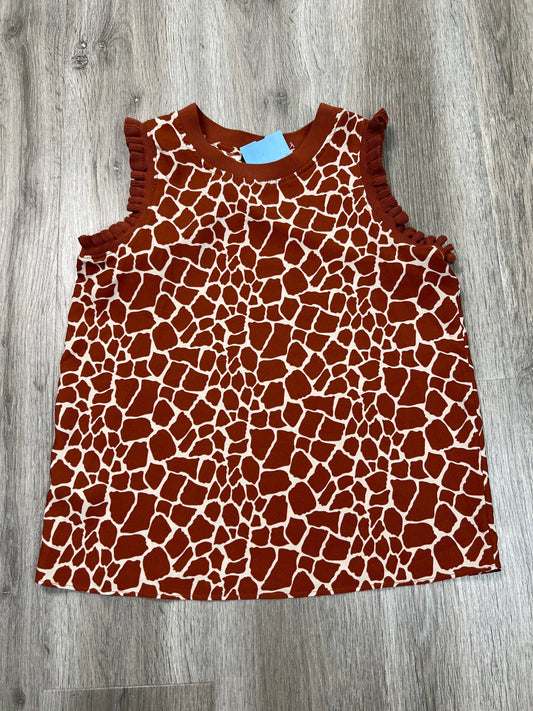 Top Sleeveless By Ann Taylor In Animal Print, Size: Xs