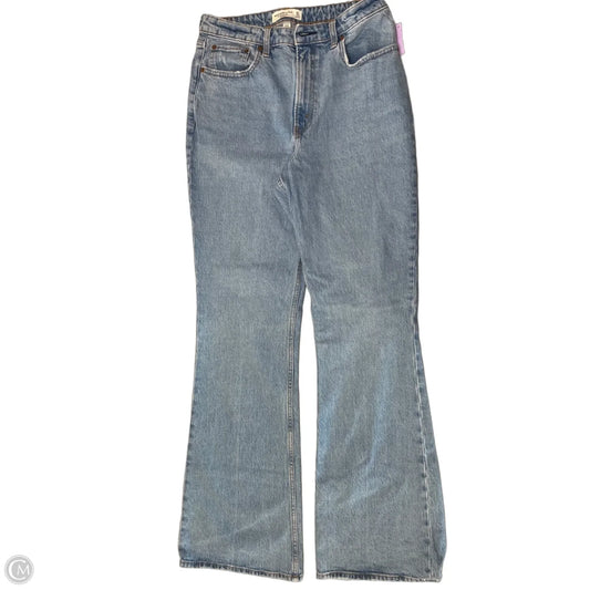 Jeans Flared By Abercrombie And Fitch In Blue Denim, Size: 10l