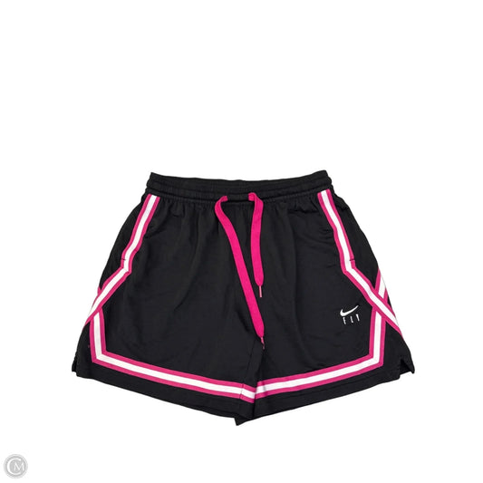 Athletic Shorts By Nike In Black & Pink, Size: L