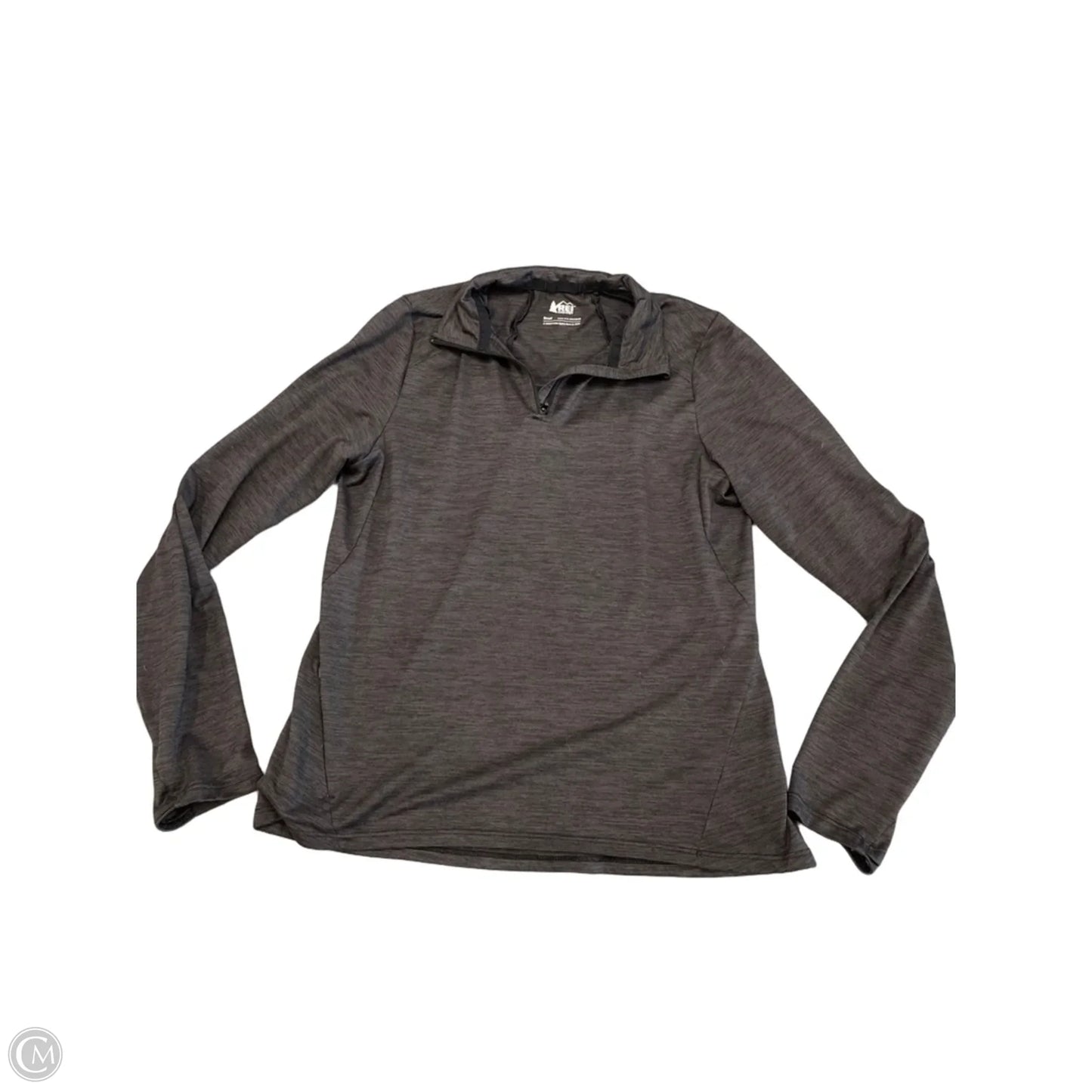 Athletic Sweatshirt Collar By Rei In Grey, Size: S