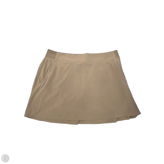 Athletic Skirt By Athleta In Tan, Size: Xxl