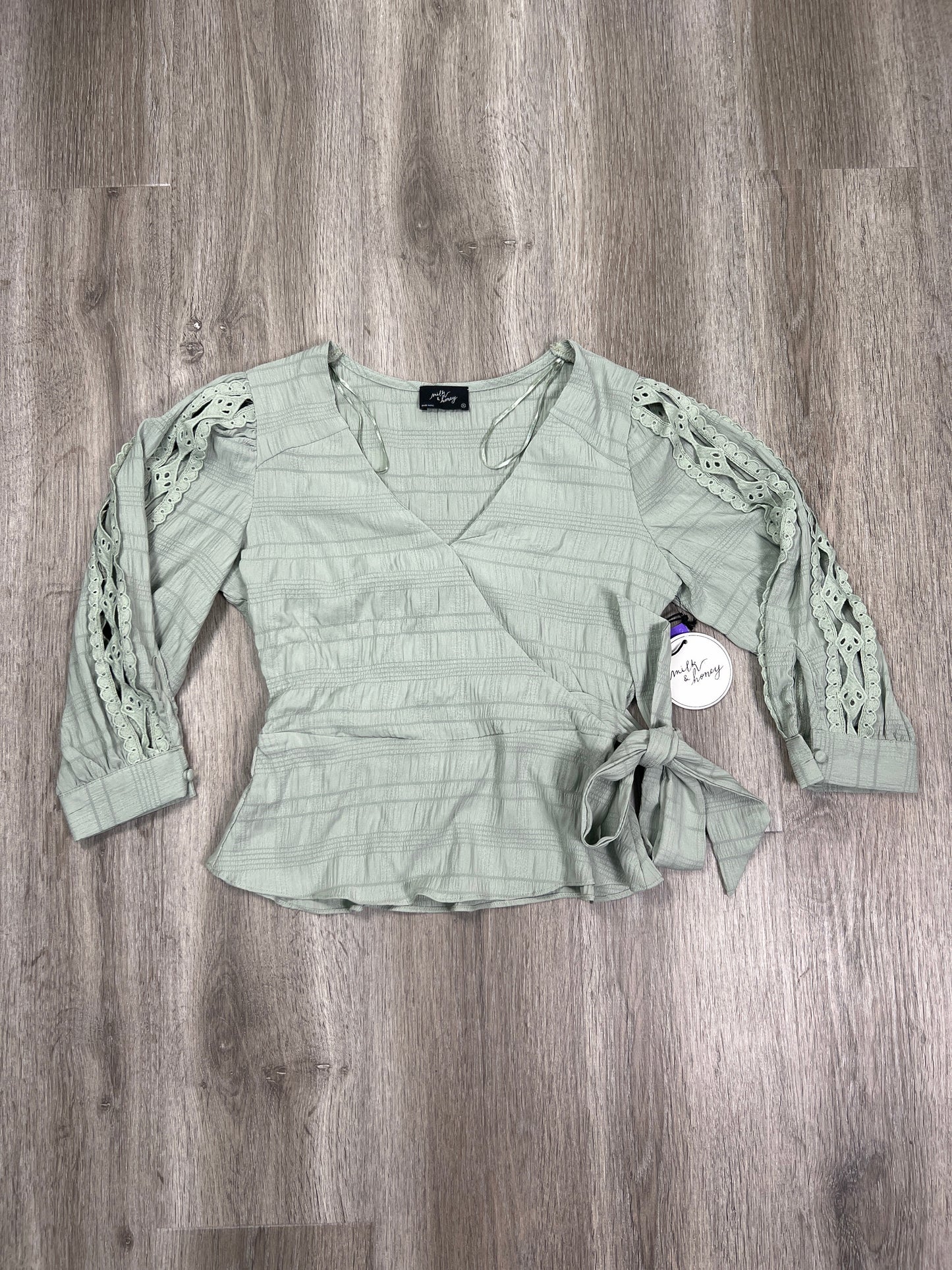 Blouse Long Sleeve By  MILK & HONEY Size: S