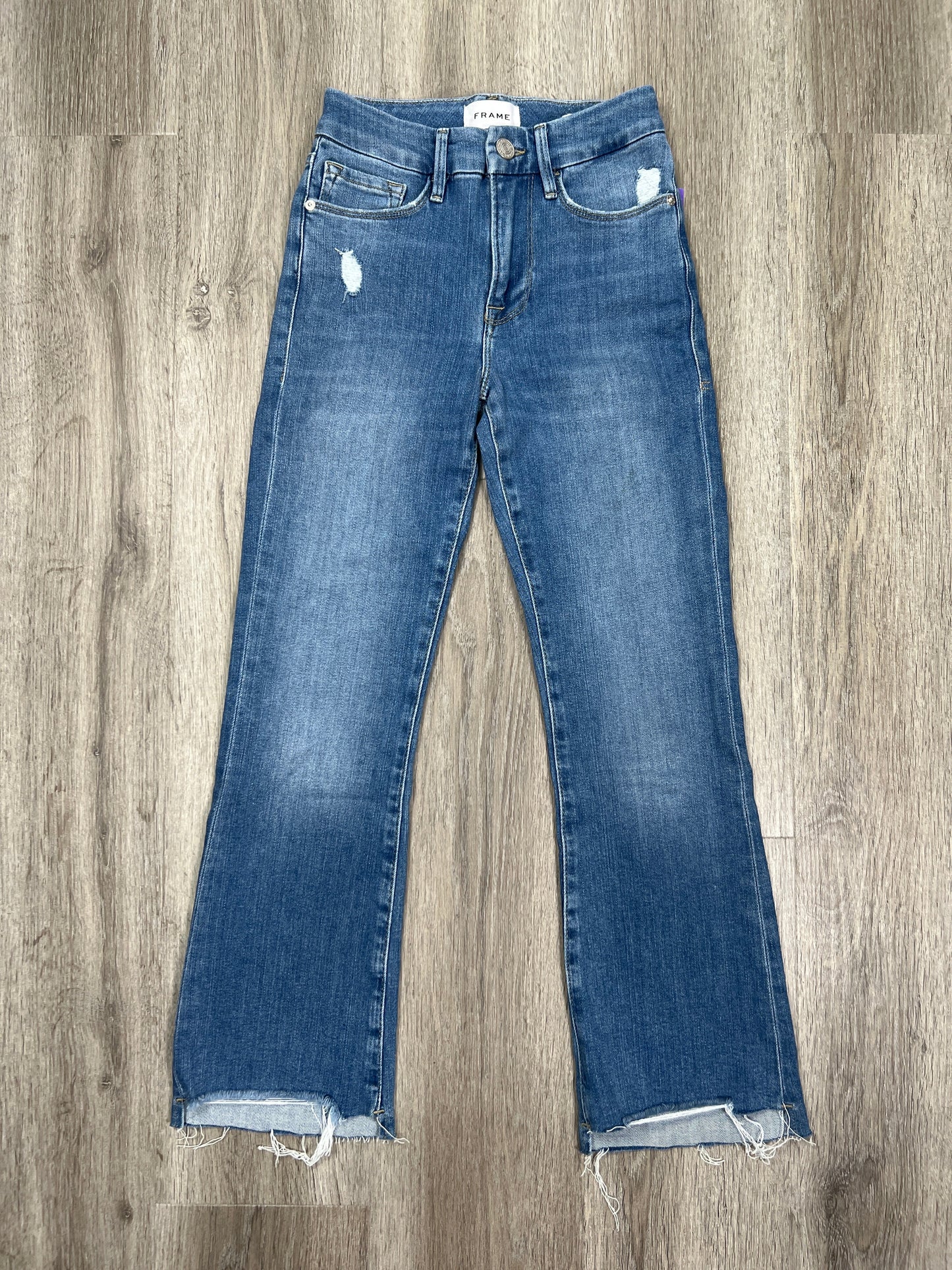 Blue Denim Jeans Boot Cut Frame, Size 00