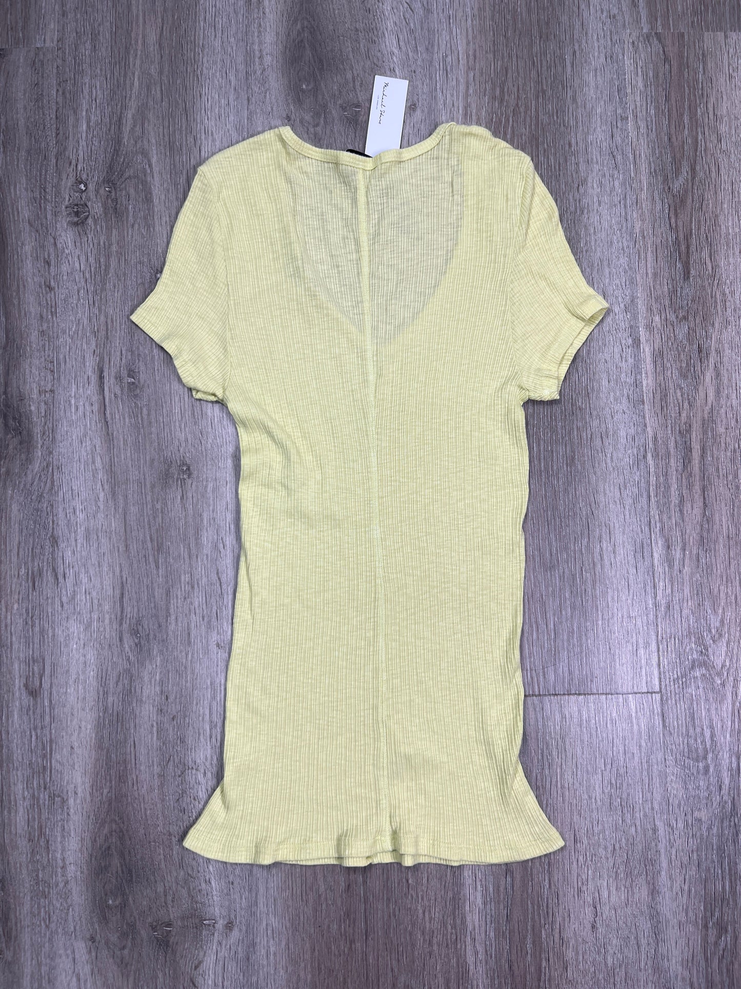 Yellow Top Short Sleeve Michael Stars, Size S