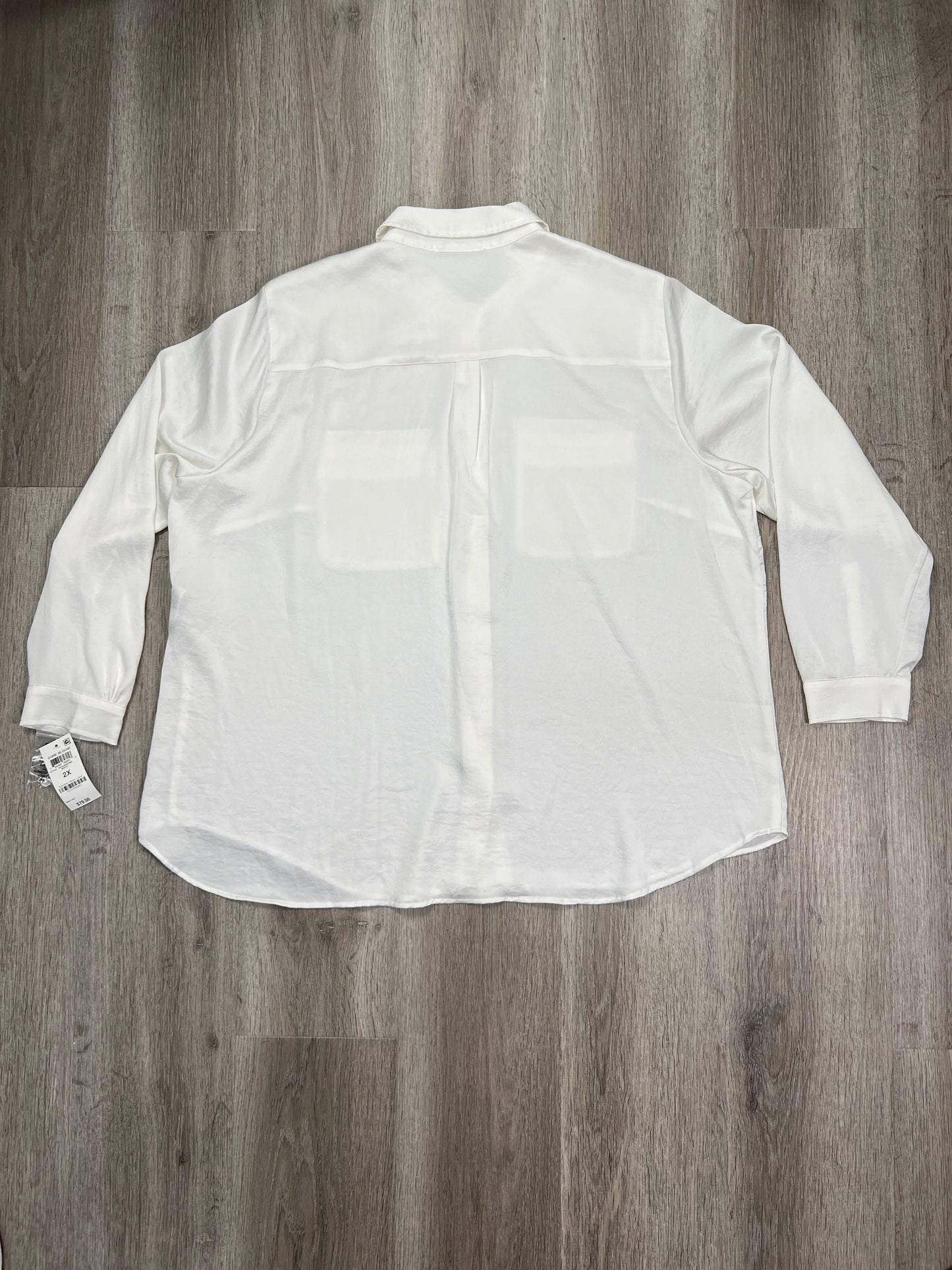 White Top Long Sleeve Alfani, Size 2x