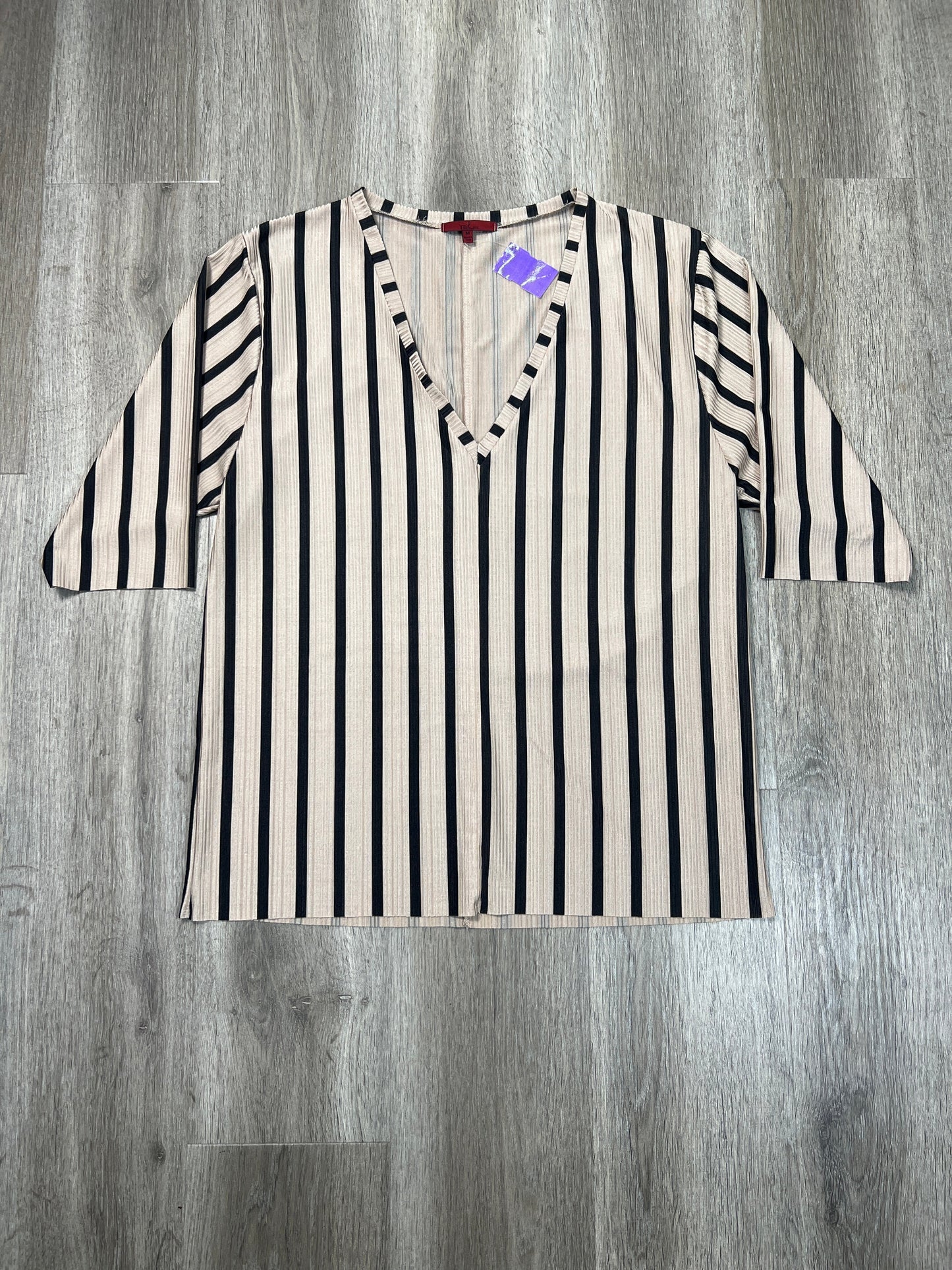 Top 3/4 Sleeve By Bke In Striped Pattern, Size: M