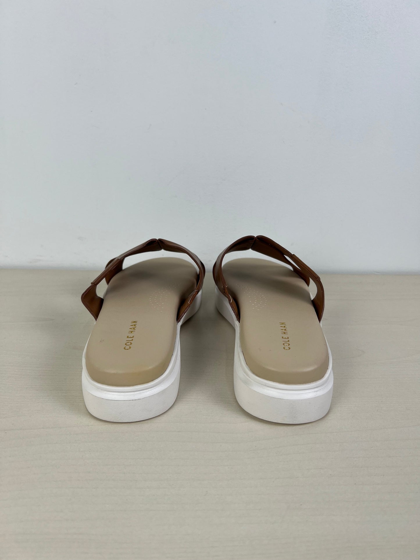 Brown & White Sandals Flats Cole-haan, Size 8