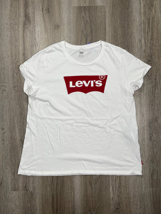 White Top Short Sleeve Levis, Size Xxl