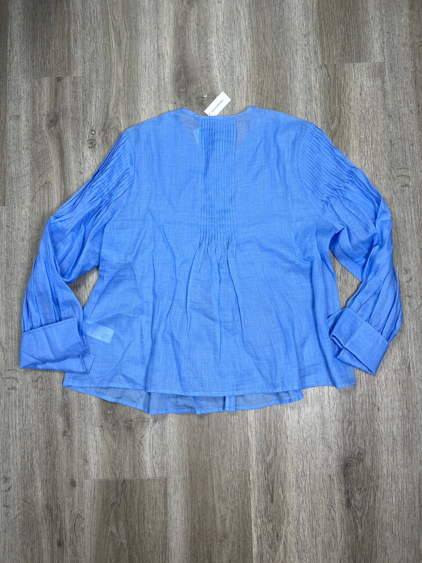 Blue Blouse Long Sleeve Banana Republic, Size L