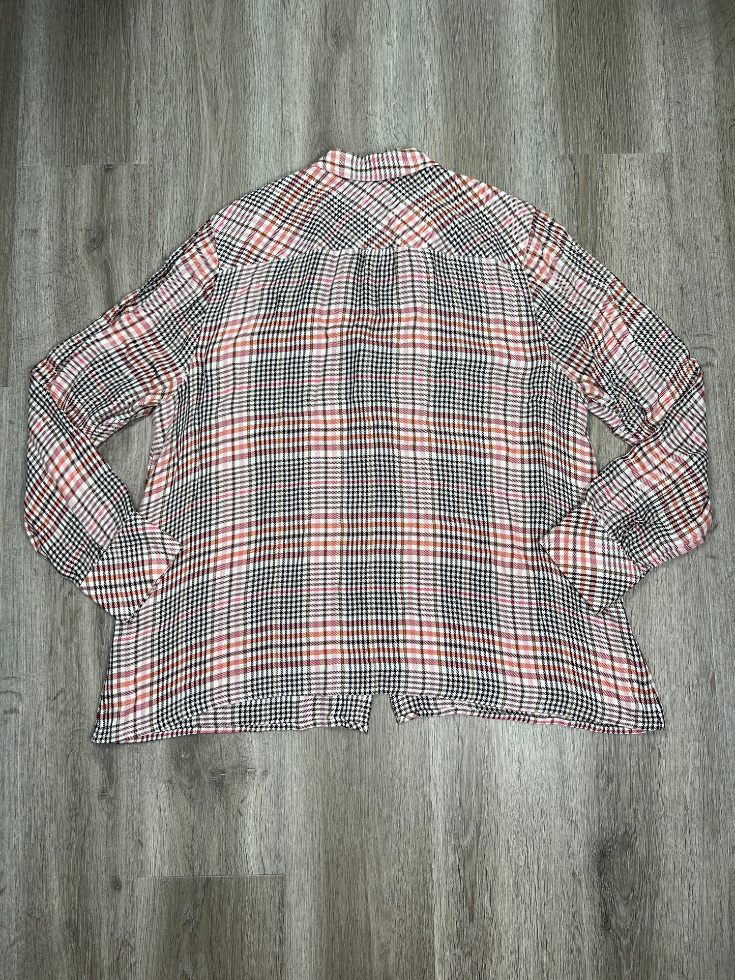 Plaid Pattern Blouse Long Sleeve J. Jill, Size Xl