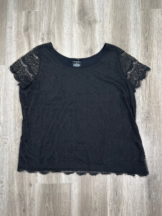 Black Top Short Sleeve Lane Bryant, Size 3x