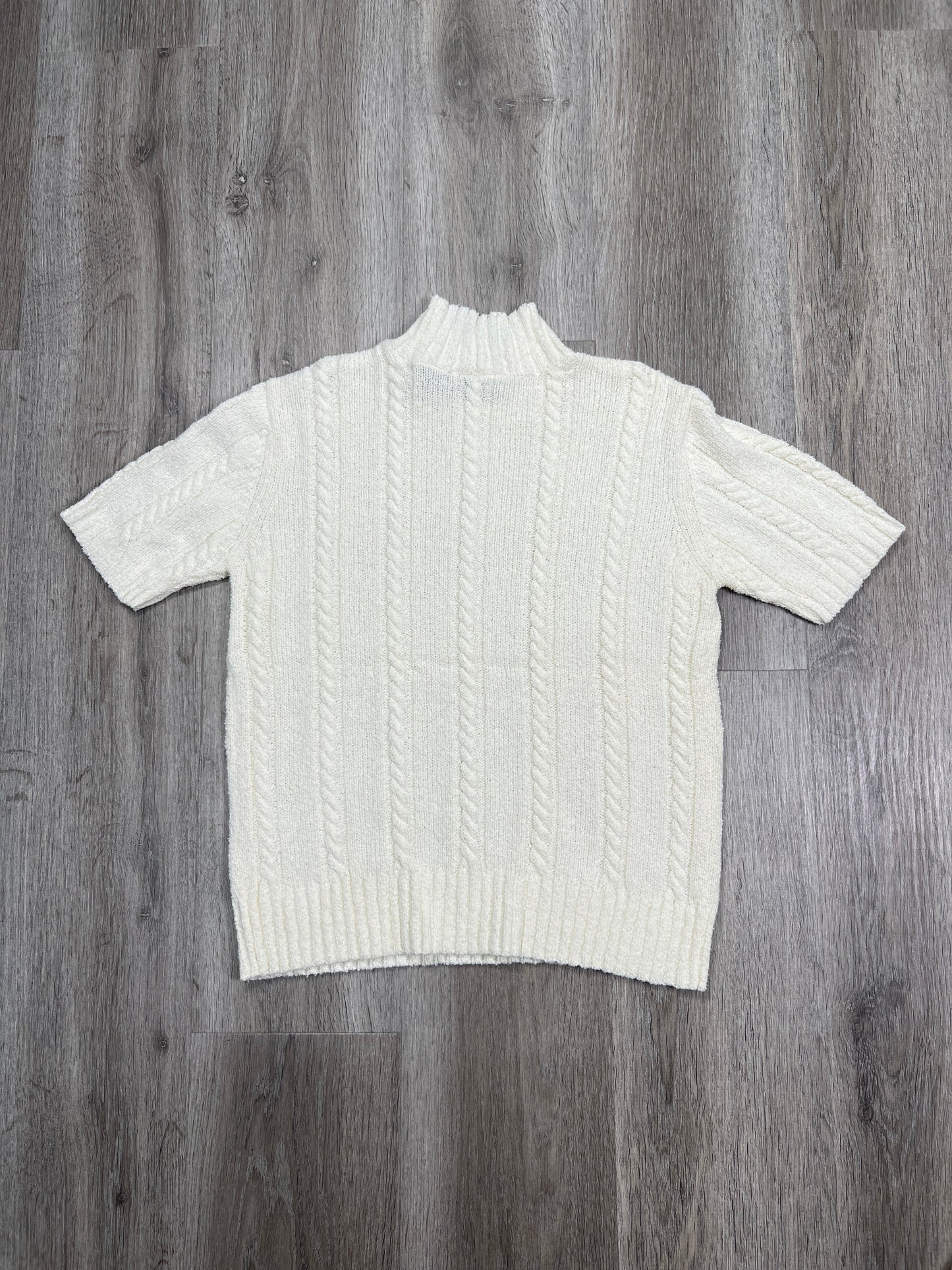 Sweater Short Sleeve By Nordstrom In Cream, Size: S