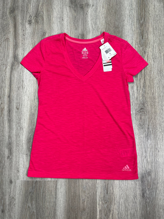 Athletic Top Short Sleeve By Adidas  Size: S