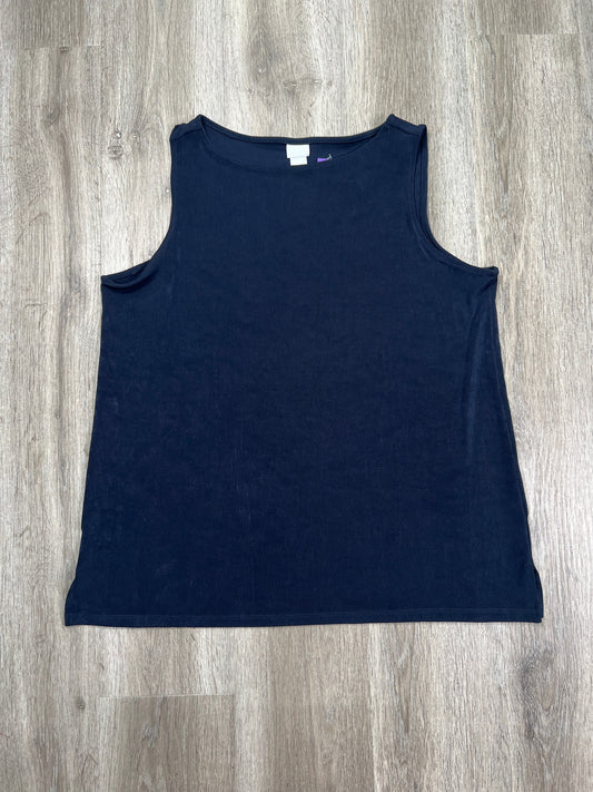 Black Tank Top Chicos, Size Xl