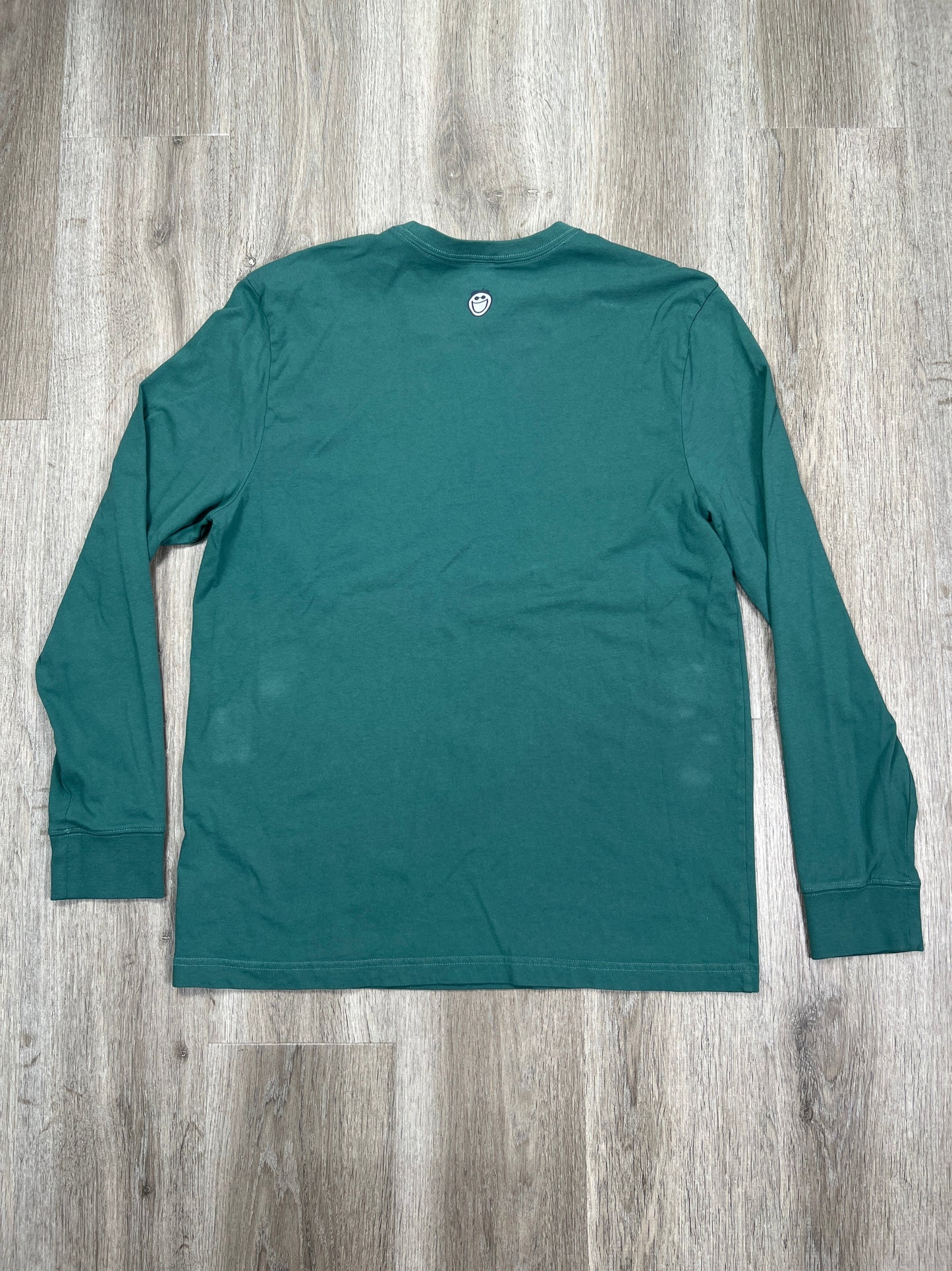 Top Long Sleeve By Life Is Good In Green, Size: L