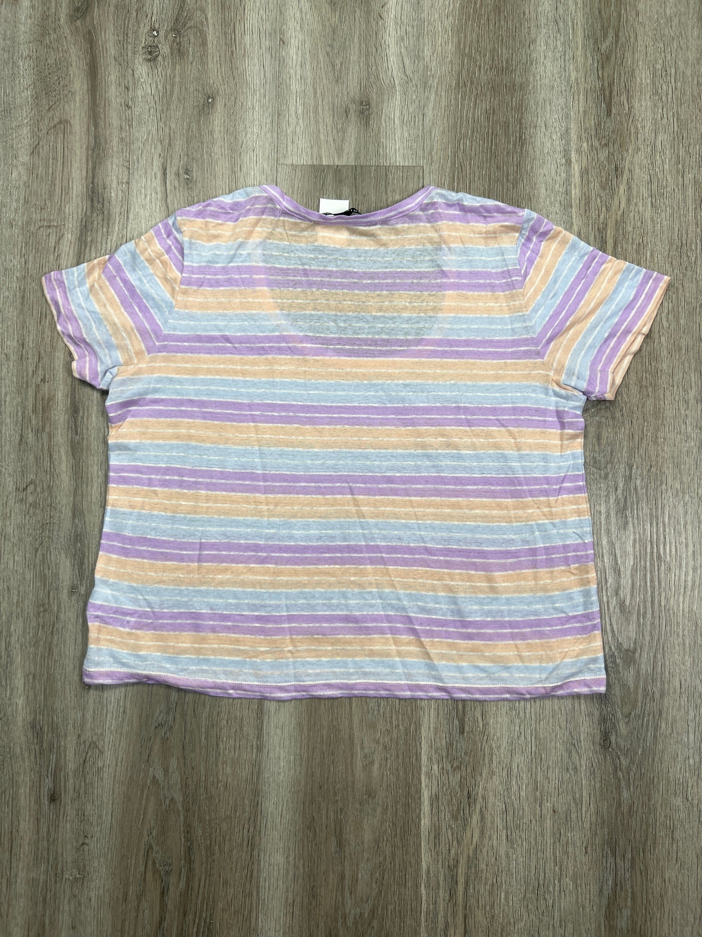 Top Short Sleeve By Veronica Beard In Striped Pattern, Size: L