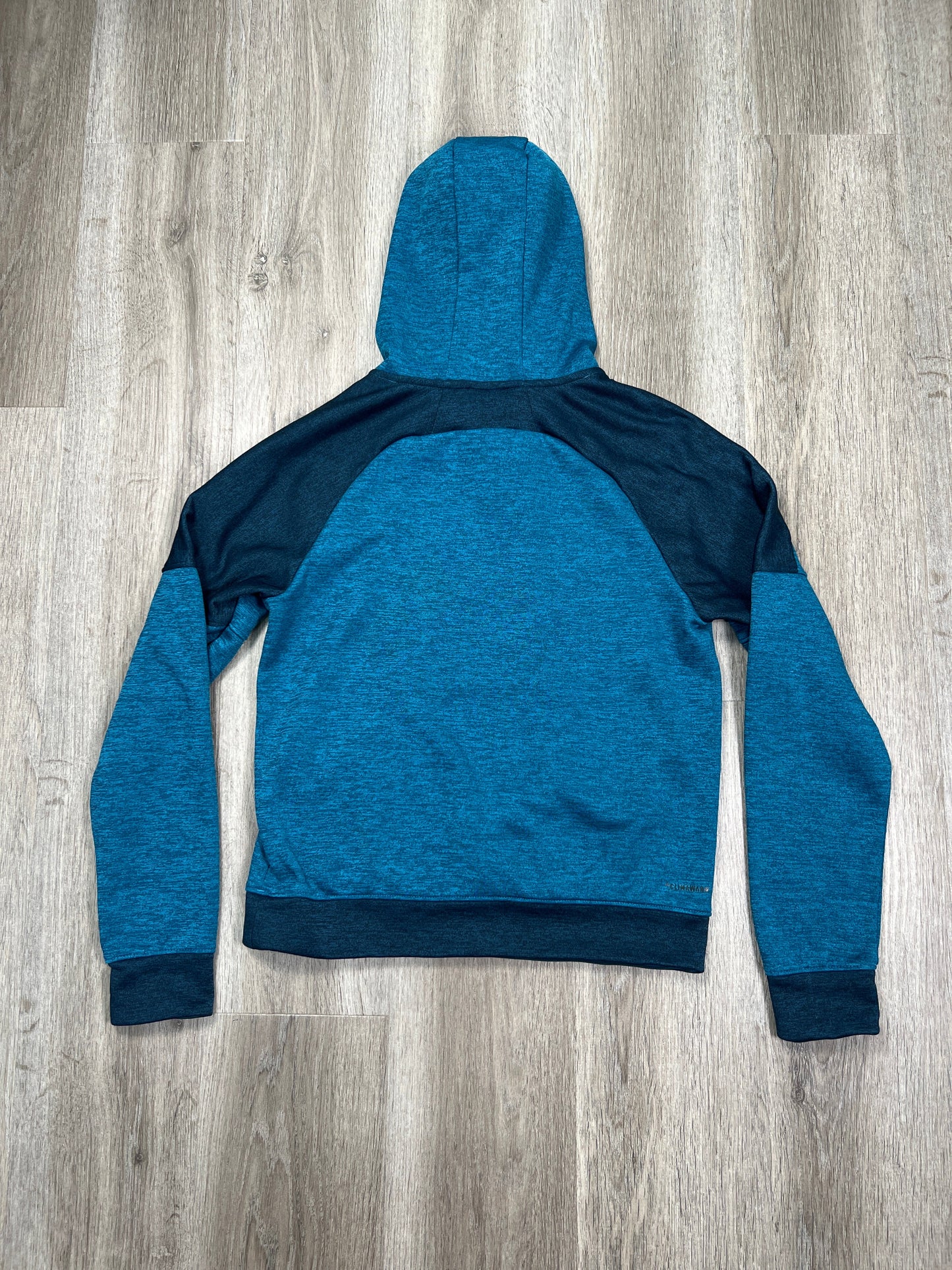 Athletic Sweatshirt Hoodie By Adidas In Teal, Size: Xs