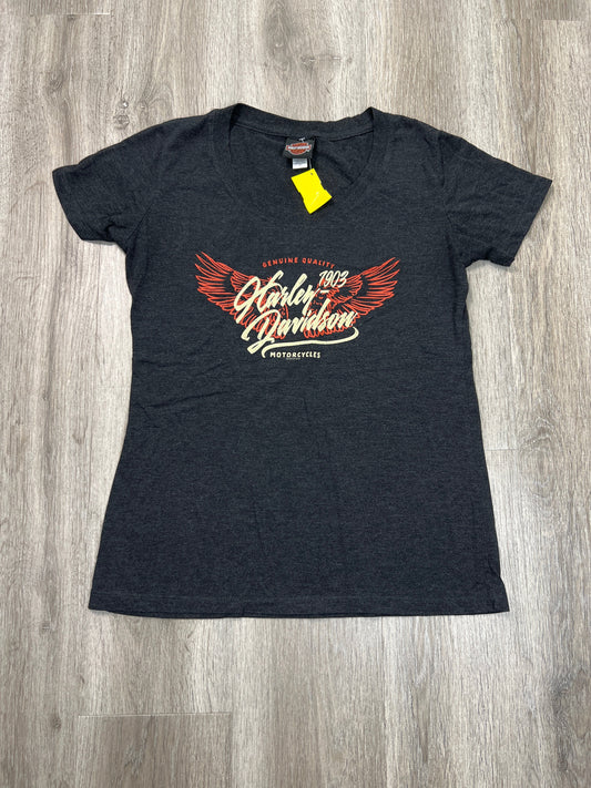 Top Short Sleeve By Harley Davidson In Black, Size: Xl