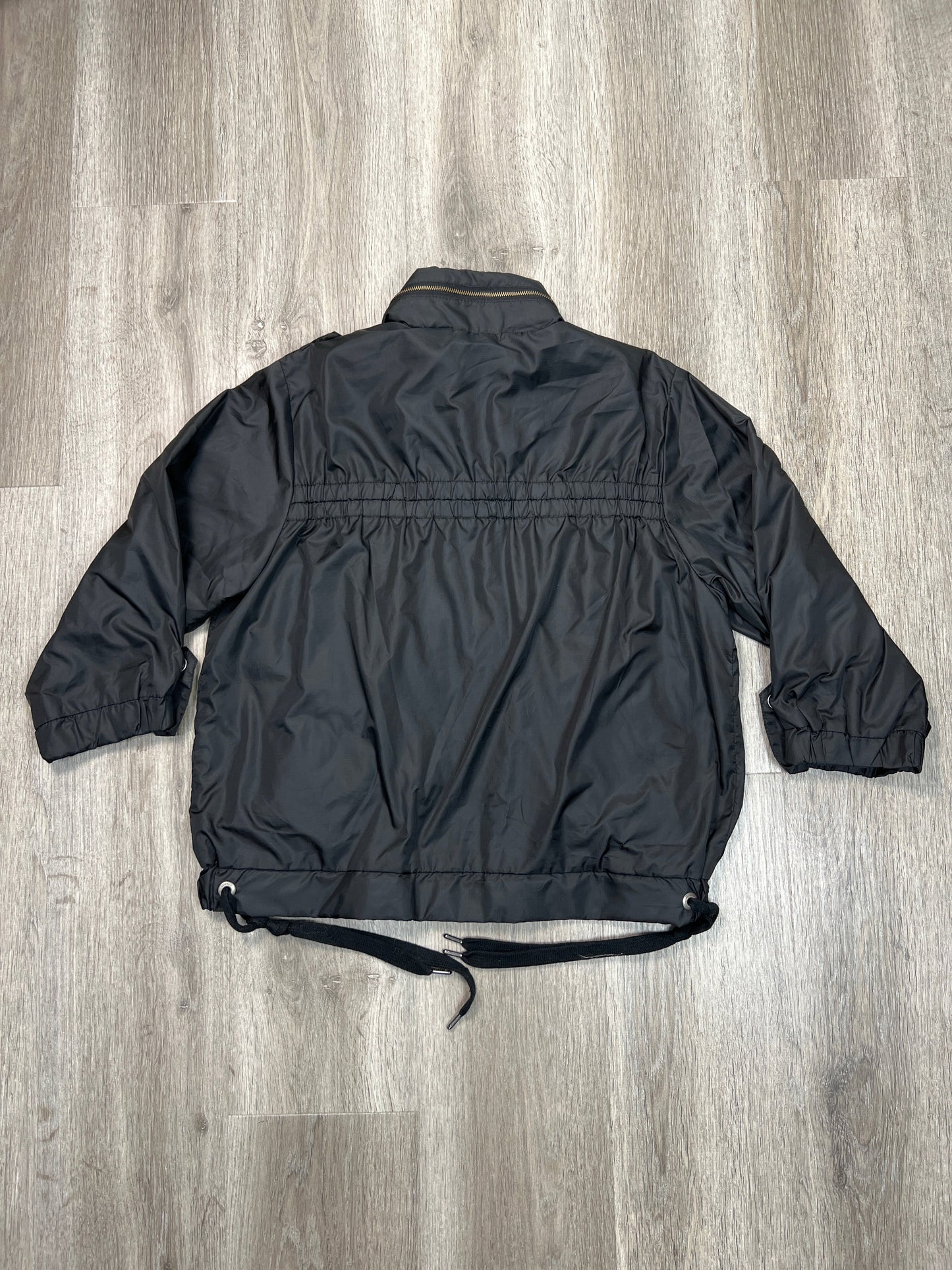 Jacket Windbreaker By Eddie Bauer In Black, Size: M