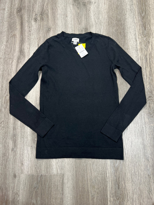 Top Long Sleeve By J. Crew In Black, Size: Xxs