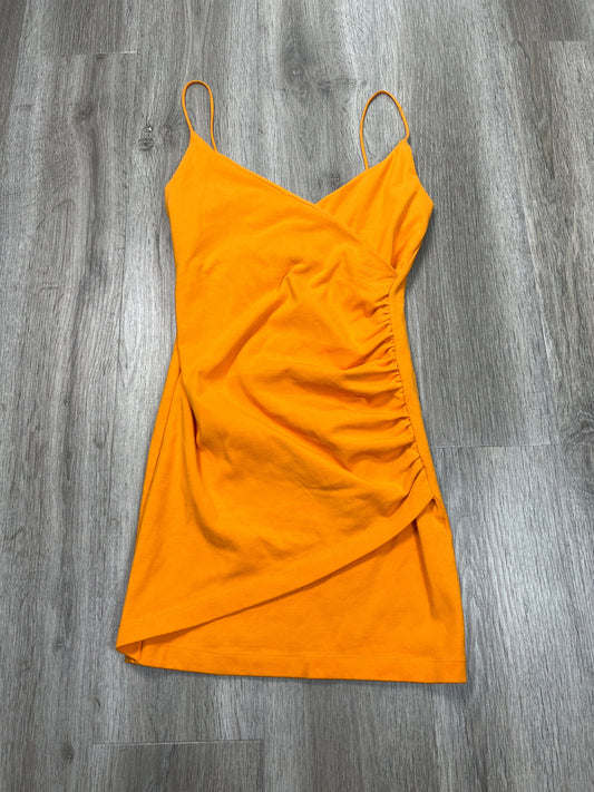 Dress Casual Short By Zara In Orange, Size: S