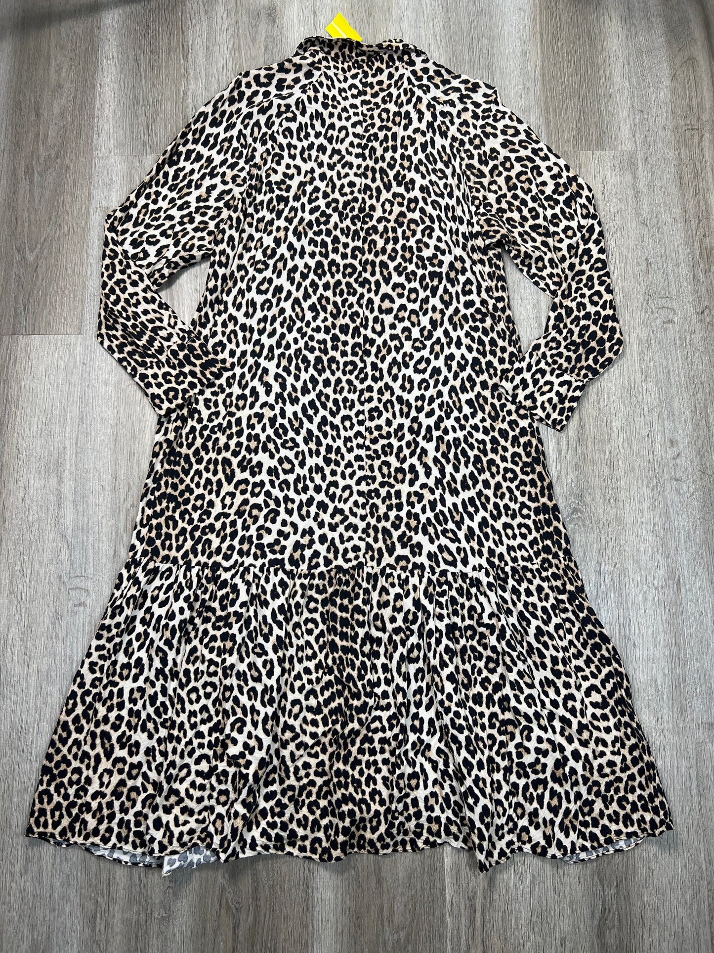 Dress Casual Midi By H&m In Animal Print, Size: L