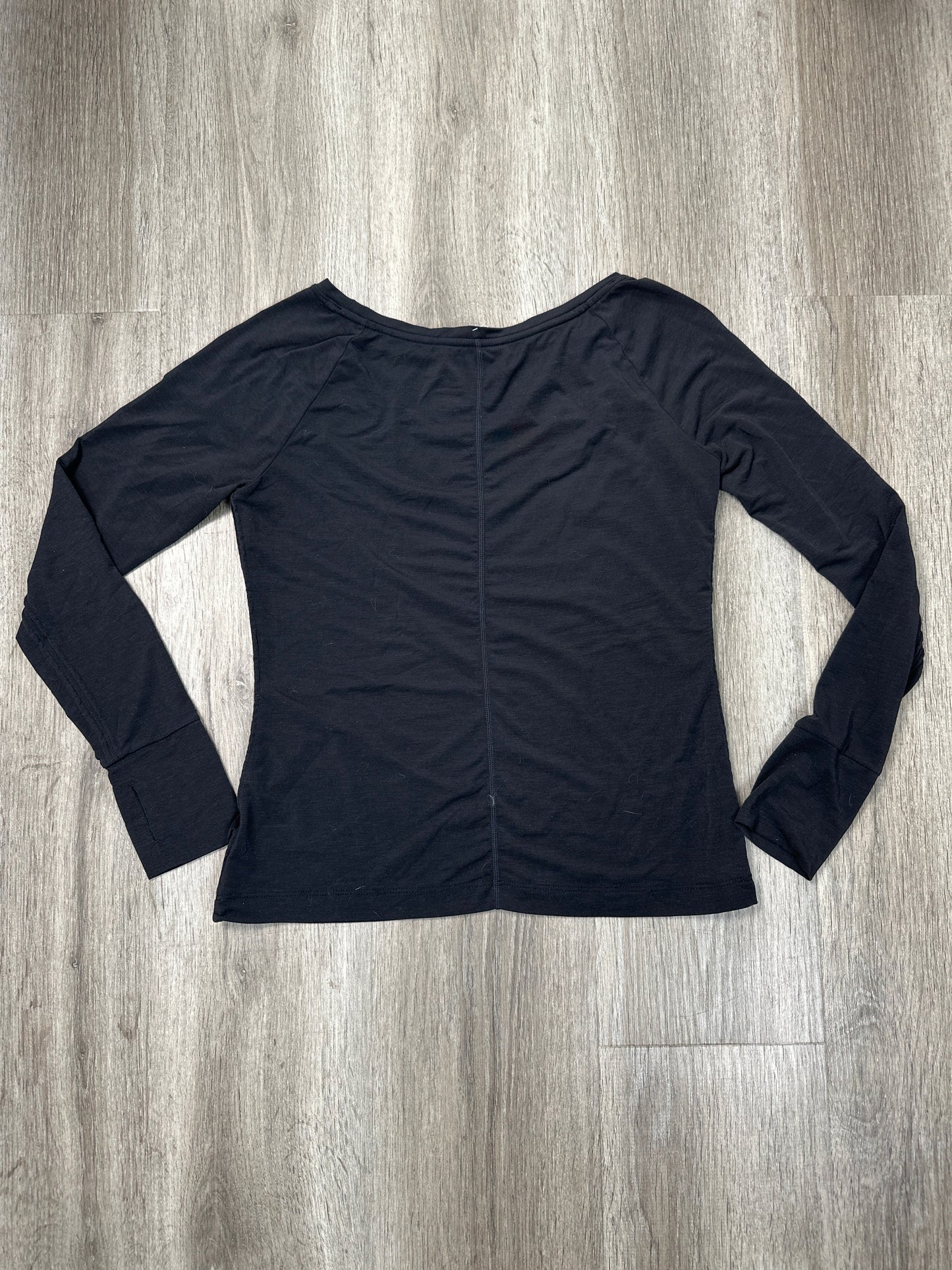 Athletic Top Long Sleeve Crewneck By Gapfit In Black, Size: Xsp