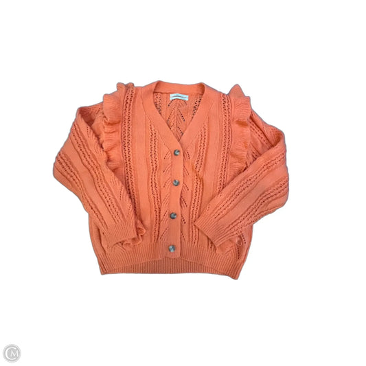 Cardigan By Anthropologie In Orange, Size: S