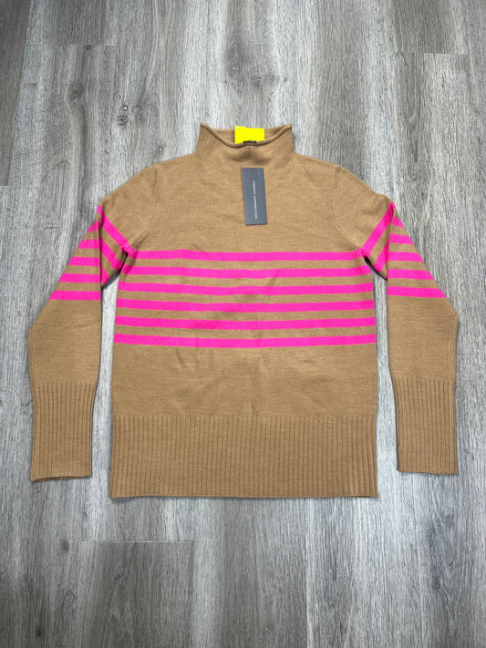 Top Long Sleeve By French Connection In Pink & Tan, Size: S