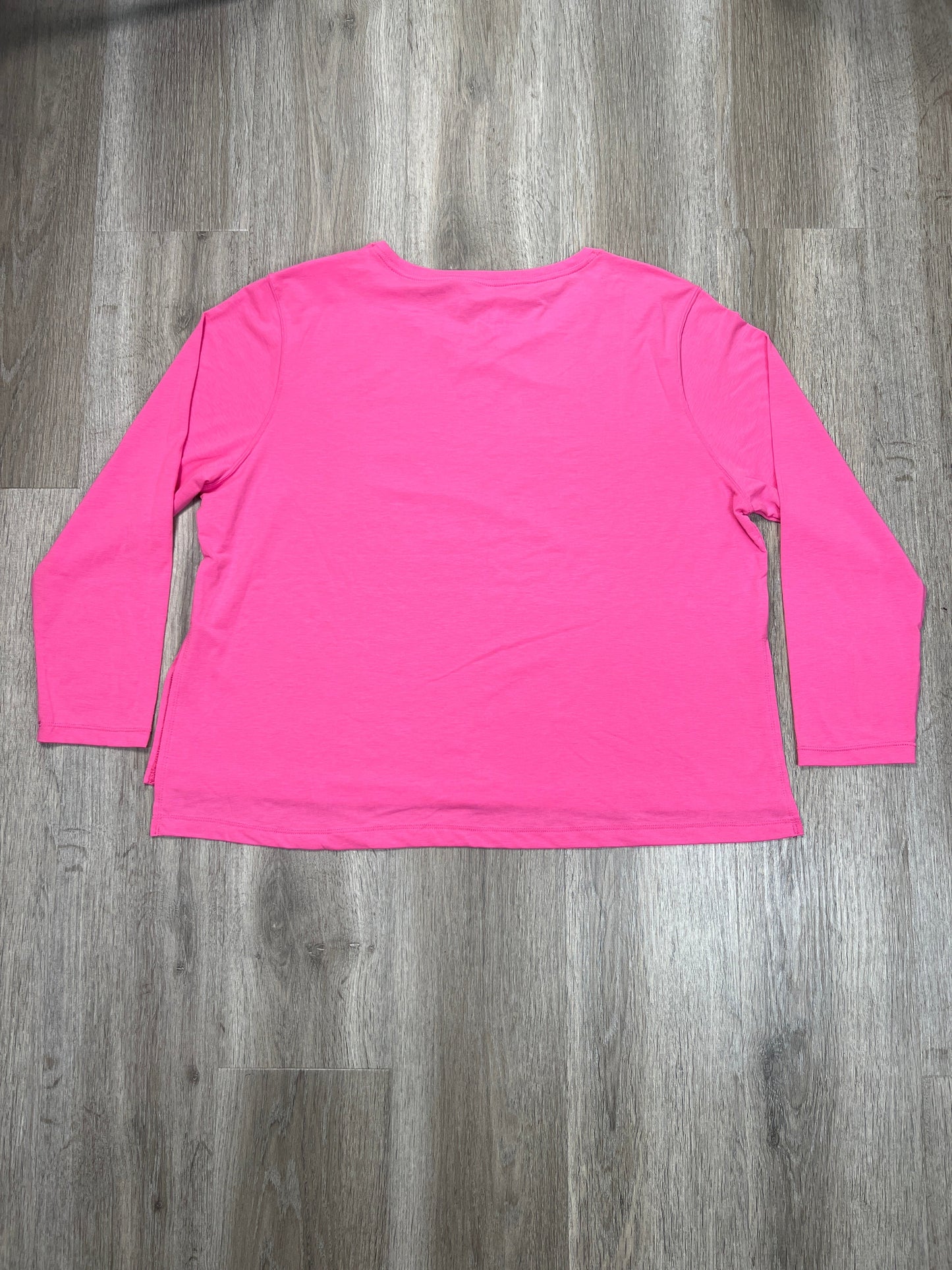 Athletic Top Long Sleeve Crewneck By Nike Apparel In Pink, Size: 1x