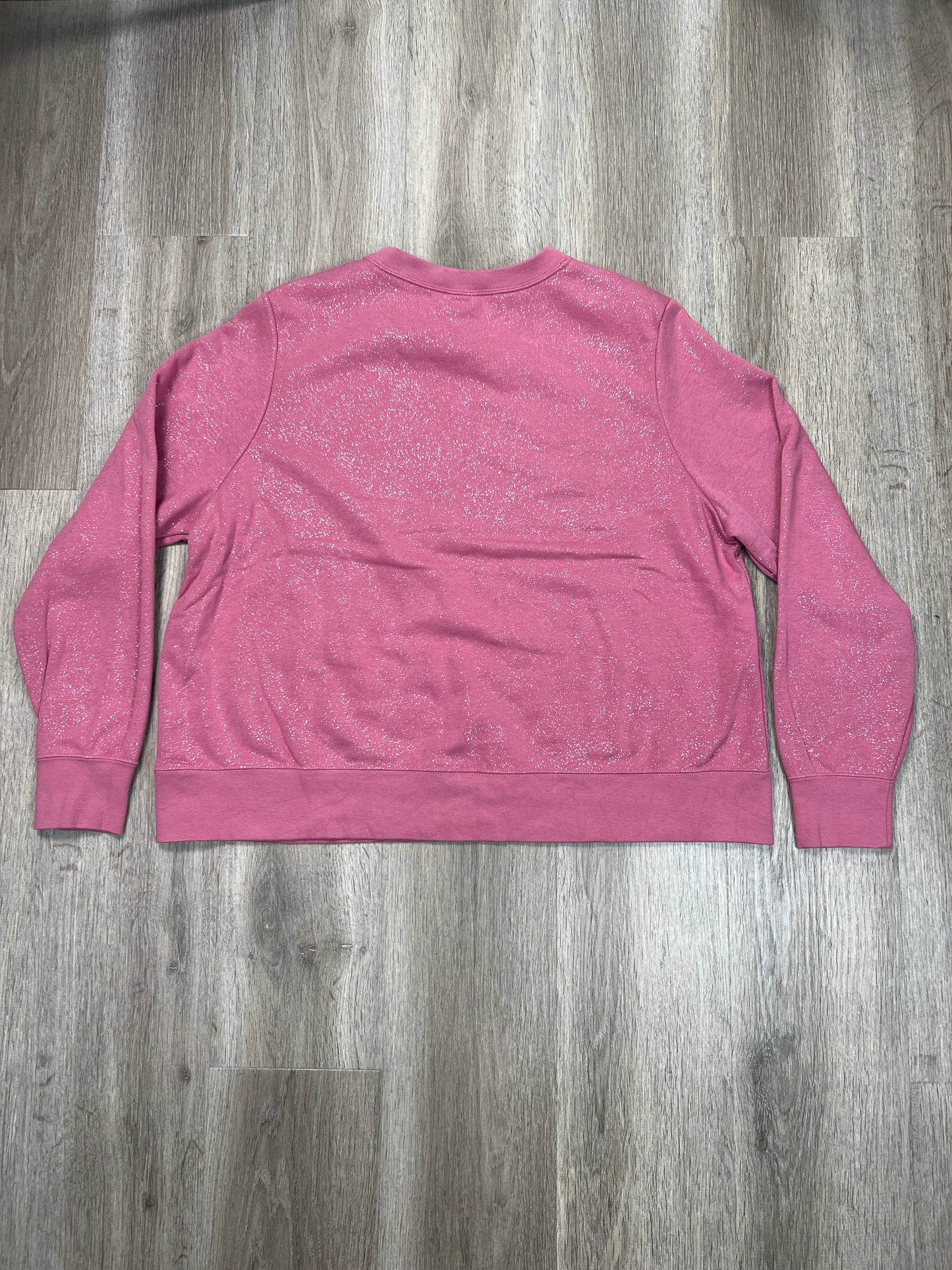 Sweatshirt Crewneck By Nike Apparel In Pink, Size: 1x