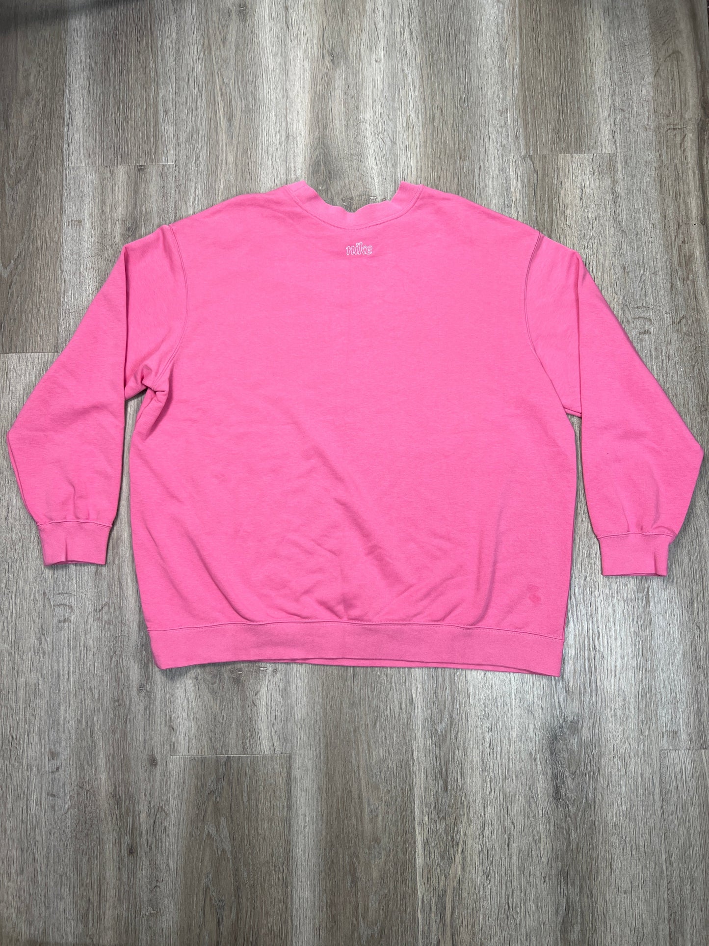 Sweatshirt Crewneck By Nike Apparel In Pink, Size: 1x