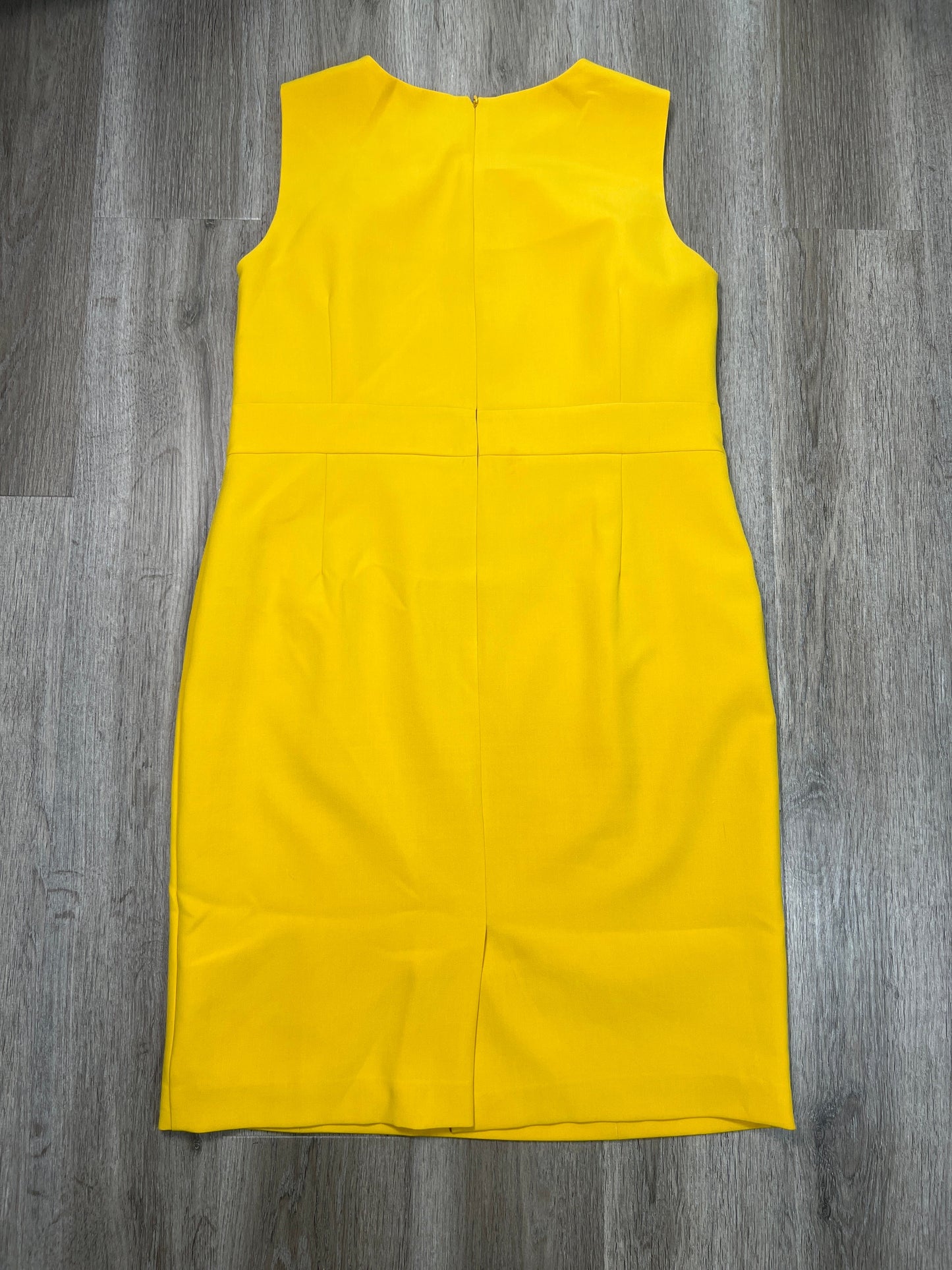 Dress Casual Midi By Kasper In Yellow, Size: Xl